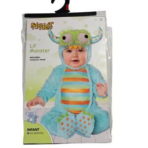 Spirit Lil' Monster 2 Piece Halloween Costume Infant 0-6 Months